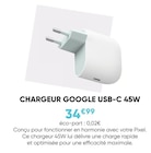 Chargeur USB-C 45W - Fnac à Saint-Laurent-du-Var Chargeur USB-C 45W en promo chez Fnac Saint-Laurent-du-Var à 34,99 €