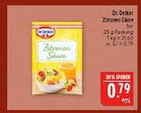 Zitronen Säure von Dr. Oetker für 0,79 € bei Marktkauf im Angebot Zitronen Säure von Dr. Oetker im aktuellen Marktkauf Prospekt