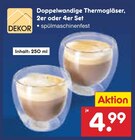 Doppelwandige Thermogläser im Netto Marken-Discount Prospekt Doppelwandige Thermogläser von DEKOR im aktuellen Netto Marken-Discount Prospekt für 4,99 €
