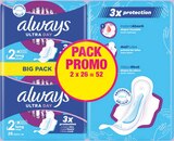 Serviettes hygiéniques ultra long plus - ALWAYS - Intermarché Hyper Serviettes hygiéniques ultra long plus - ALWAYS à 4,87 € dans le catalogue Intermarché Hyper
