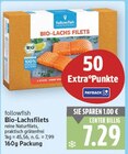 Bio-Lachsfilets im Angebot bei E center in Falkensee Bio-Lachsfilets Angebote von followfish bei E center Falkensee für 7,29 €