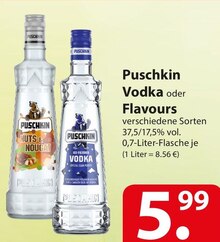 Puschkin Vodka oder Flavours bei famila Nordost in Bielefeld Puschkin Vodka oder Flavours im Angebot bei famila Nordost Bielefeld für 5,99 €