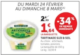 Promo Tartinade à 1,64 € dans le catalogue U Express à Vincennes