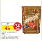 Cornet Lindor Assorti - LINDT en promo chez Intermarché Express Cornet Lindor Assorti - LINDT dans le catalogue Intermarché Express