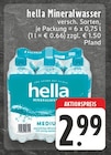 Mineralwasser im Angebot bei EDEKA in Solingen Mineralwasser Angebote von hella bei EDEKA Solingen für 2,99 €
