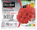 Viande Hachée Pur Bœuf 15% Mat.Gr. Surgelée - JEAN ROZÉ dans le catalogue Intermarché