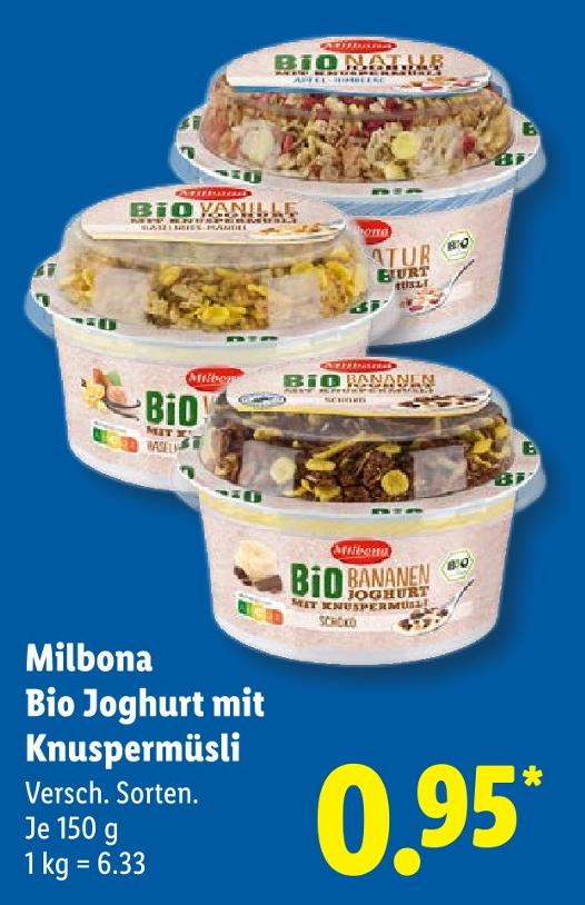 Bio Joghurt mit Knuspermüsli Natur Apfel-Zimt