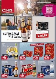Supermarkt Prospekt von Getränke König Eichstätt Getränke König Prospekt: "DIE GETRÄNKEKÖNNER", 4 Seiten, 08.09.2025 - 20.09.2025