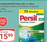 Aktuelles Waschmittel Pulver, Gel oder Discs Angebot bei GLOBUS in Koblenz ab 15,99 €