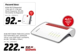 FRITZ!Repeater 1700 (Wi-Fi 7) Angebote von AVM bei MediaMarkt Saturn Frechen für 92,00 €
