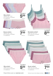 Prix et réduction Lingerie dans le prospectus Zeeman en cours Offre Lingerie dans le catalogue Zeeman du moment à la page 13
