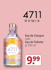 Eau de Cologne oder Eau de Toilette von 4711 Remix im aktuellen Rossmann Prospekt für 9,99 €