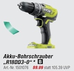 Aktuelles Akku-Bohrschrauber R18DD3-0 Angebot bei toom Baumarkt in Münster ab 89,99 €