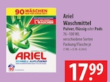 Waschmittel Pulver, flüssig oder Pods im Angebot bei famila Nordost in Neumünster Waschmittel Pulver, flüssig oder Pods Angebote von Ariel bei famila Nordost Neumünster für 17,99 €