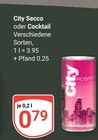 Secco Angebote von City bei GLOBUS Gera für 0,79 €
