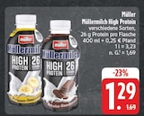 Aktuelles Müllermilch High Protein Bananen-Geschmack Angebot bei EDEKA in Erlangen ab 1,29 €