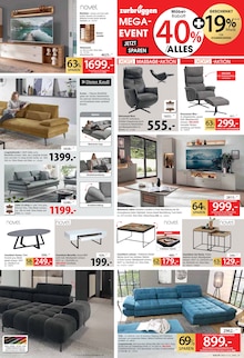 Sofa im Zurbrüggen Prospekt "40% auf fast ALLES!" mit 20 Seiten (Paderborn)