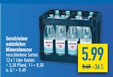 Natürliches Mineralwasser Angebote von Gerolsteiner bei diska Weiden für 5,99 €