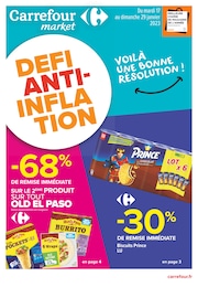 Carrefour Market Catalogue "Défi anti-inflation", 44 pages, Antibes,  17/01/2023 - 29/01/2023
