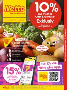 Aktueller Netto Marken-Discount Prospekt (Oberaudorf, 2 Seiten zum blättern Netto Marken-Discount Prospekt 10% auf Obst & Gemüse mit 2 Seiten