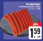 Hot Salami Sticks von  im aktuellen EDEKA Prospekt für 1,59 €