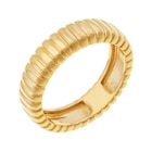 Bague en plaqué or doré à l'or fin striée - E.Leclerc Bague en plaqué or doré à l'or fin striée à 58,00 € dans le catalogue E.Leclerc