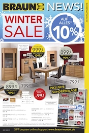 Aktueller BRAUN Möbel-Center Prospekt mit Sideboard, "WINTER SALE", Seite 1