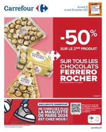 Catalogue Carrefour à Saint-Michel-sur-Orge, avec 64 pages Prospectus Carrefour à Saint-Michel-sur-Orge, "-50% sur le 2ème produit", 64 pages, 15/11/2022 - 28/11/2022