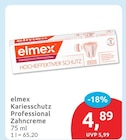 Kariesschutz Professional Zahncreme von elmex für 4,89 € bei budni im Angebot Kariesschutz Professional Zahncreme von elmex im aktuellen budni Prospekt