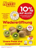 Netto Marken-Discount Prospekt "Wiedereröffnung - 10% auf alles", 6 Seiten, für Kabelsketal, 25.02.2020 - 29.02.2020 Netto Marken-Discount Prospekt "Wiedereröffnung - 10% auf alles", 6 Seiten, für Kabelsketal, 25.02.2020 - 29.02.2020