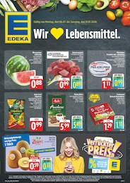 EDEKA Prospekt für Pommelsbrunn mit 8 Seiten EDEKA Prospekt für Pommelsbrunn: "Wir lieben Lebensmittel!", 8 Seiten, 06.07.2026 - 11.07.2026