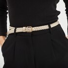 Ceinture tressée métallisée couleur or fille - La Halle Ceinture tressée métallisée couleur or fille à 6,99 € dans le catalogue La Halle