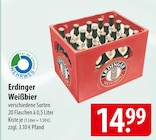 Weißbier im Angebot bei famila Nordost in Langenhagen Weißbier Angebote von Erdinger bei famila Nordost Langenhagen für 14,99 €