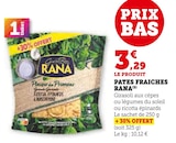 Pates Fraiches - Rana - U Express Pates Fraiches - Rana à 3,29 € dans le catalogue U Express