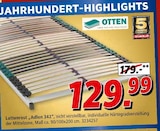 Lattenrost "Adlon 342" im Angebot bei Segmüller in Schwabach Lattenrost "Adlon 342" Angebote von OTTEN bei Segmüller Schwabach für 129,99 €