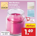 Mini Bonbonkerzenglas im Netto Marken-Discount Prospekt Mini Bonbonkerzenglas von Dekor im aktuellen Netto Marken-Discount Prospekt für 1,49 €