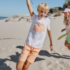 Short jogging droit taille élastiquée rose saumon garçon - La Halle à Antibes Short jogging droit taille élastiquée rose saumon garçon en promo chez La Halle Antibes à 4,99 €