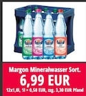 Mineralwasser Sort. im Nuck Getränke Prospekt Mineralwasser Sort. von Margon im aktuellen Nuck Getränke Prospekt für 6,99 €
