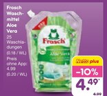 Waschmittel Aloe Vera von Frosch im aktuellen Netto Marken-Discount Prospekt für 4,49 €