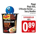 Magic Asia 5 Minuten Terrine im EDEKA Prospekt Magic Asia 5 Minuten Terrine von Maggi im aktuellen EDEKA Prospekt für 0,89 €