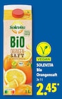 Bio Orangensaft im Lidl Prospekt Bio Orangensaft von Solevita im aktuellen Lidl Prospekt für 2,45 €