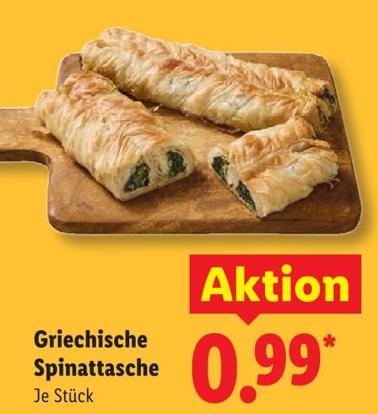 Griechische Spinattasche