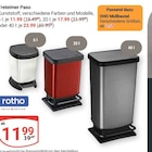 Treteimer Paso im Angebot bei GLOBUS in Trier Treteimer Paso Angebote von rotho bei GLOBUS Trier für 0,59 €