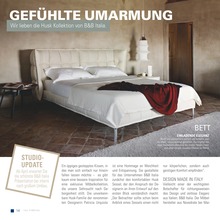 Bett im interni by inhofer Prospekt "DESIGN FÜRS LEBEN" auf Seite 14