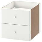 Einsatz mit 2 Schubladen Hochglanz weiß von KALLAX im aktuellen IKEA Prospekt