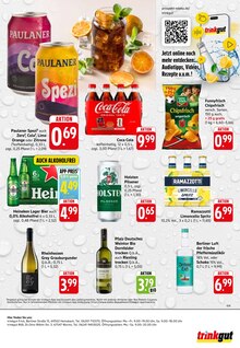 Coca Cola im aktuellen Trinkgut Prospekt (Weinheim) Coca Cola im Trinkgut Prospekt "Aktuelle Angebote" mit 8 Seiten (Weinheim)