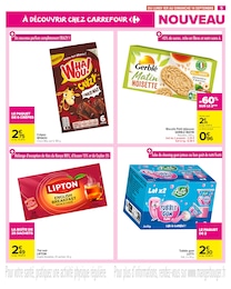 Prix et réduction Gerblé dans le prospectus Carrefour Market en cours Offre Gerblé dans le catalogue Carrefour Market du moment à la page 7
