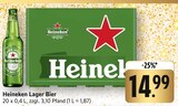 Lager Bier Angebote von Heineken bei E center Nagold für 14,99 €
