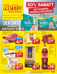 Netto Marken-Discount Prospekt für Schwabach mit 45 Seiten Netto Marken-Discount Prospekt für Schwabach: DER ORT, AN DEM ES ZUM GRILLEN VIEL BIER UND FLEISCH FÜR WENIG KOHLE GIBT., 45 Seiten, 16.05.2022 - 21.05.2022