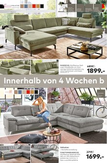 Couch im porta Möbel Prospekt "Mach das Leben komplett." mit 16 Seiten (Bergisch Gladbach)